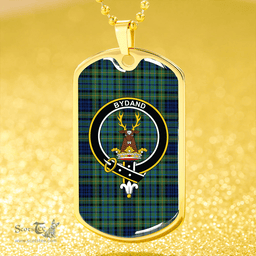 ScottishPlaid Gordon Dress #2 Modern Clan Tartan Dog Tag Necklace - Crest Classic Scottish Plaid Tartan Plaid