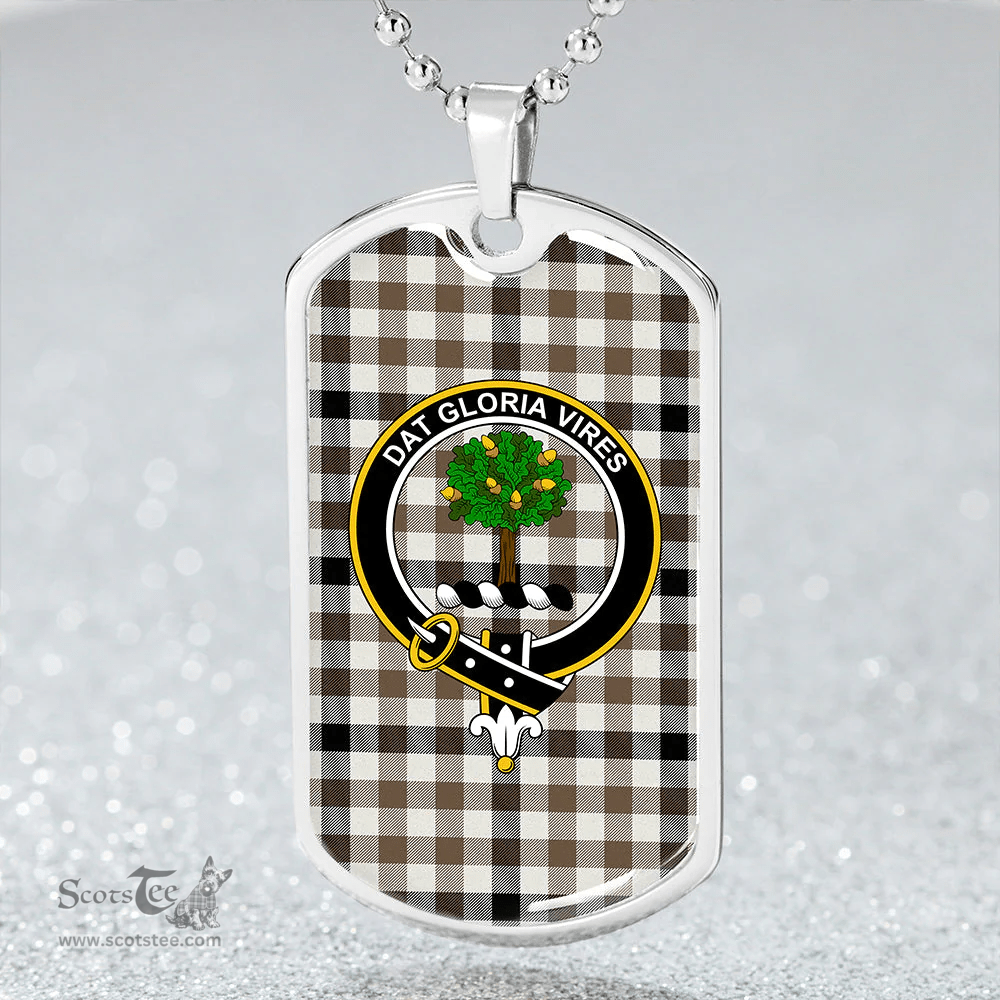 ScottishPlaid Hogg Ancient Clan Tartan Dog Tag Necklace - Crest Classic Scottish Plaid Tartan Plaid