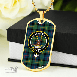 ScottishPlaid Huntly Gordon Gathering 2000 Modern Clan Tartan Dog Tag Necklace - Crest Classic Scottish Plaid Tartan Plaid
