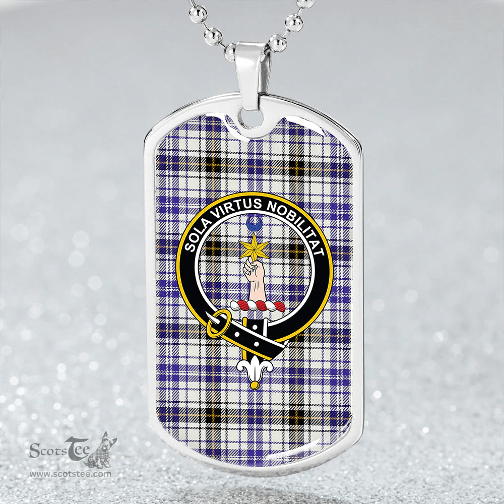ScottishPlaid Henderson Dress Modern Clan Tartan Dog Tag Necklace - Crest Classic Scottish Plaid Tartan Plaid