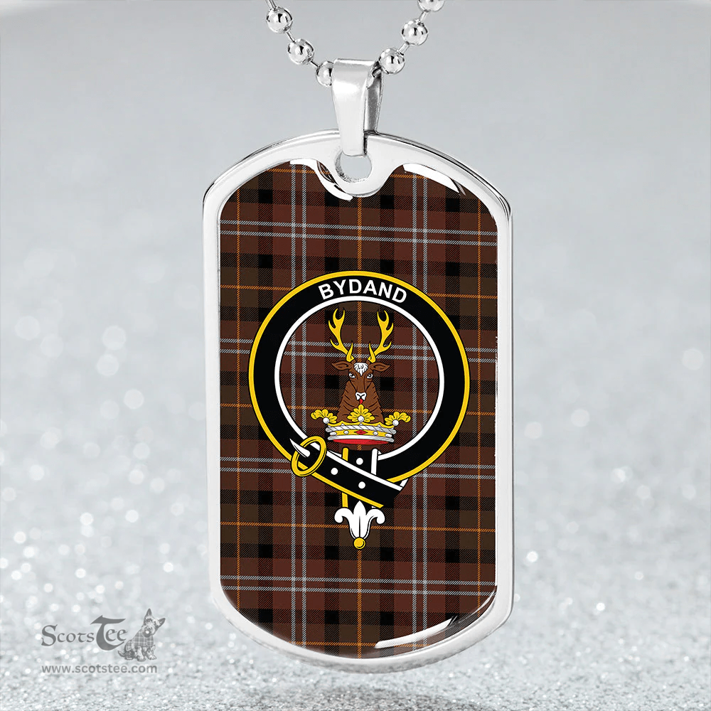 ScottishPlaid Huntly District #2 Modern Clan Tartan Dog Tag Necklace - Crest Classic Scottish Plaid Tartan Plaid