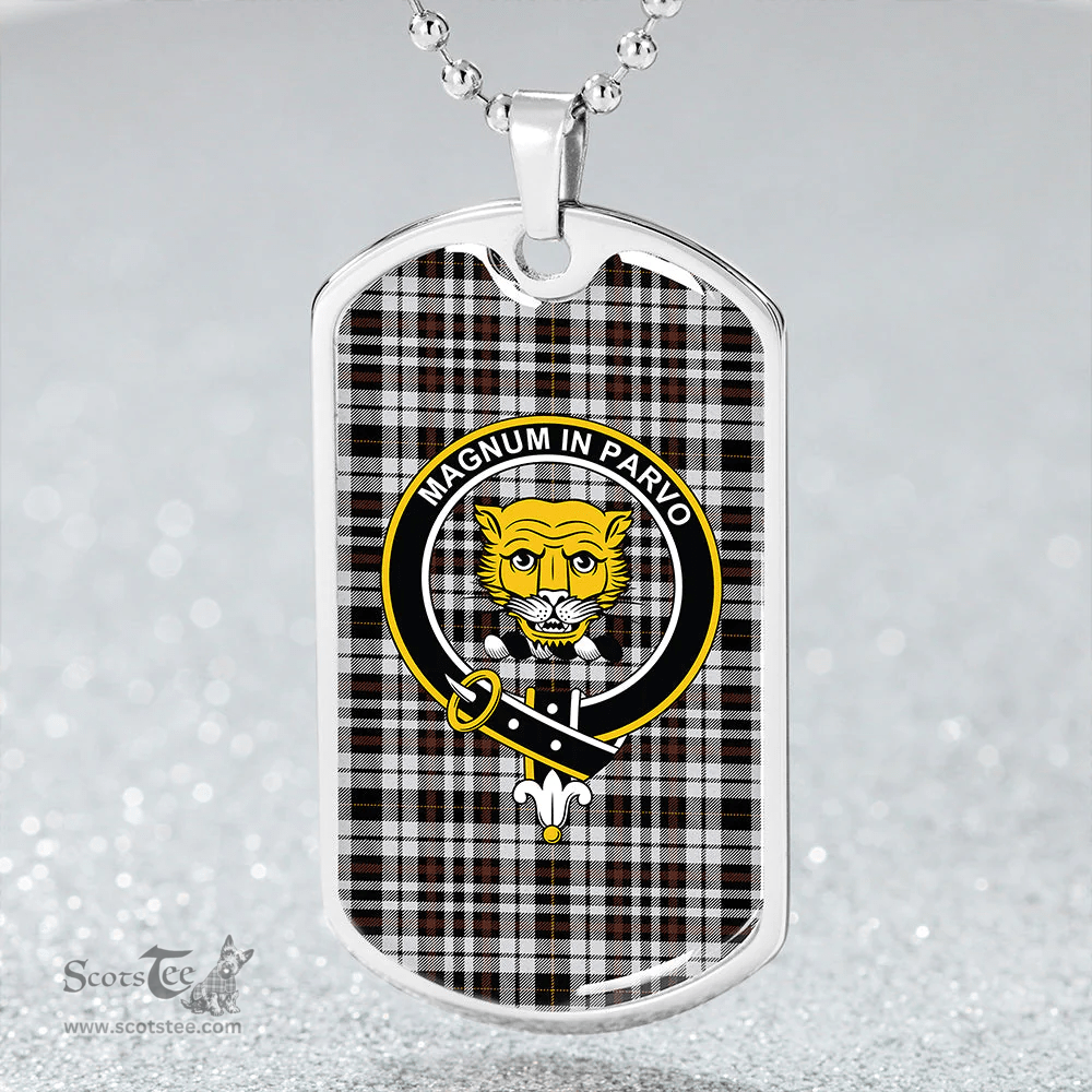 ScottishPlaid Little Arisaid Modern Clan Tartan Dog Tag Necklace - Crest Classic Scottish Plaid Tartan Plaid