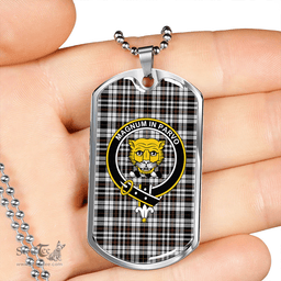 ScottishPlaid Little Arisaid Modern Clan Tartan Dog Tag Necklace - Crest Classic Scottish Plaid Tartan Plaid