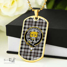 ScottishPlaid Little Arisaid Modern Clan Tartan Dog Tag Necklace - Crest Classic Scottish Plaid Tartan Plaid