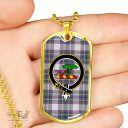 ScottishPlaid MacBeth Dress Dance Modern Clan Tartan Dog Tag Necklace - Crest Classic Scottish Plaid Tartan Plaid
