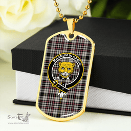 ScottishPlaid Little Arisaid Ancient Clan Tartan Dog Tag Necklace - Crest Classic Scottish Plaid Tartan Plaid