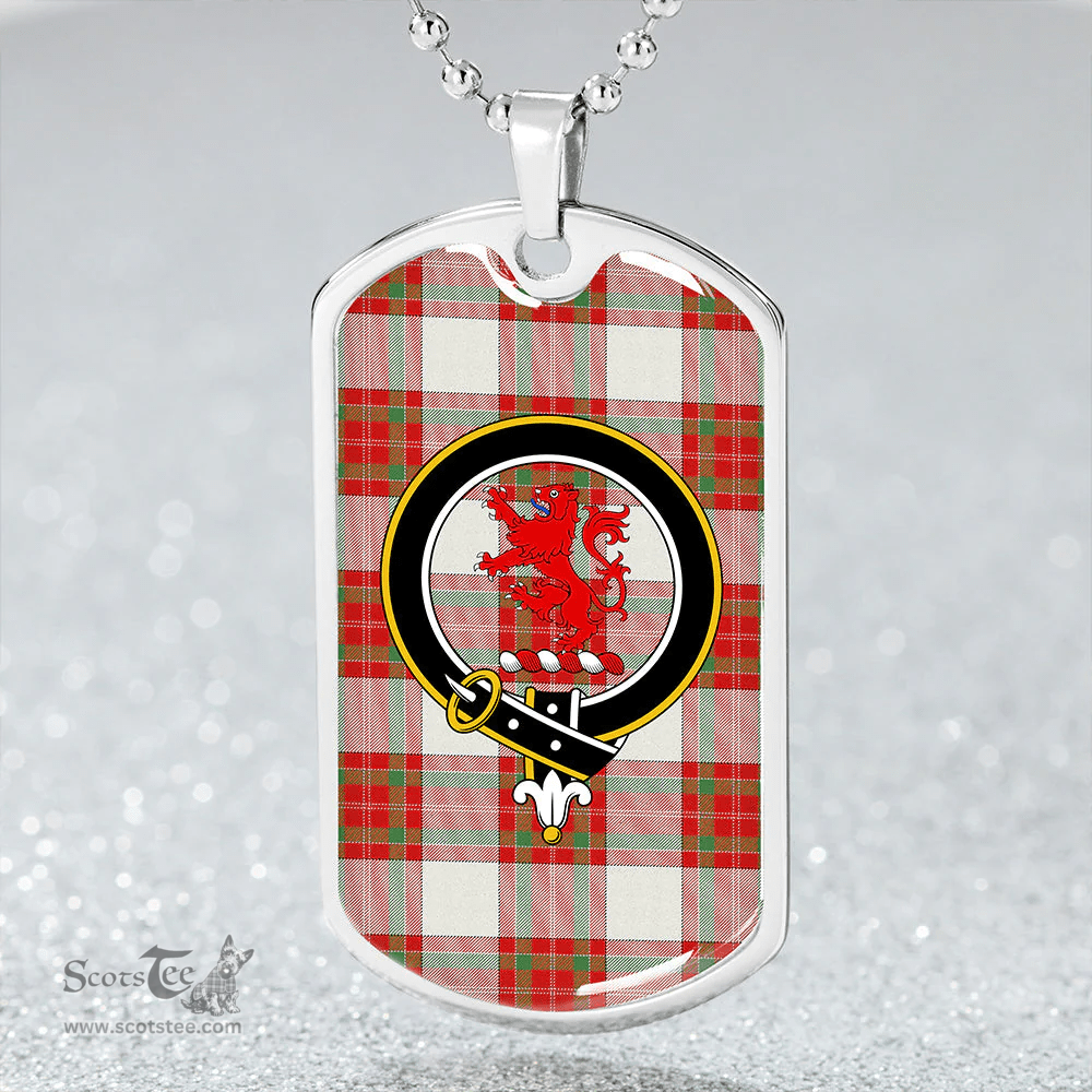 ScottishPlaid MacBrair Dress Modern Clan Tartan Dog Tag Necklace - Crest Classic Scottish Plaid Tartan Plaid