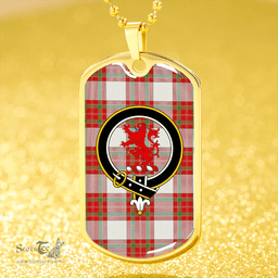 ScottishPlaid MacBrair Dress Modern Clan Tartan Dog Tag Necklace - Crest Classic Scottish Plaid Tartan Plaid