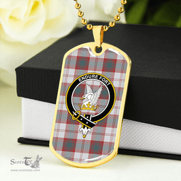 ScottishPlaid Lindsay Dress Dance Clan Tartan Dog Tag Necklace - Crest Classic Scottish Plaid Tartan Plaid