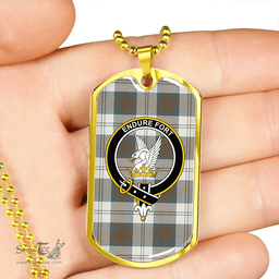 ScottishPlaid Lindsay Dress Dance Red Ancient Clan Tartan Dog Tag Necklace - Crest Classic Scottish Plaid Tartan Plaid