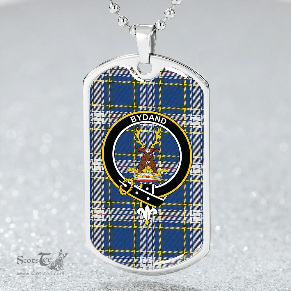 ScottishPlaid Maver Dress Modern Clan Tartan Dog Tag Necklace - Crest Classic Scottish Plaid Tartan Plaid