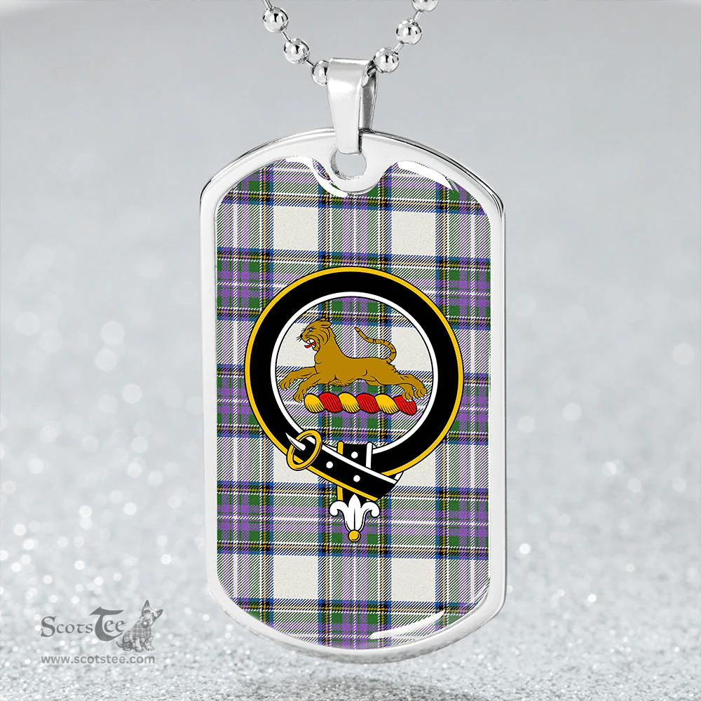 ScottishPlaid Richards (Pritchard) Ancient Clan Tartan Dog Tag Necklace - Crest Classic Scottish Plaid Tartan Plaid