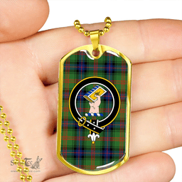 ScottishPlaid Park Modern Clan Tartan Dog Tag Necklace - Crest Classic Scottish Plaid Tartan Plaid