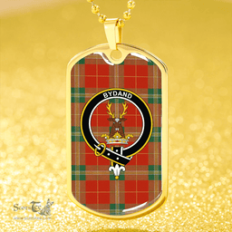 ScottishPlaid Maver Ancient Clan Tartan Dog Tag Necklace - Crest Classic Scottish Plaid Tartan Plaid