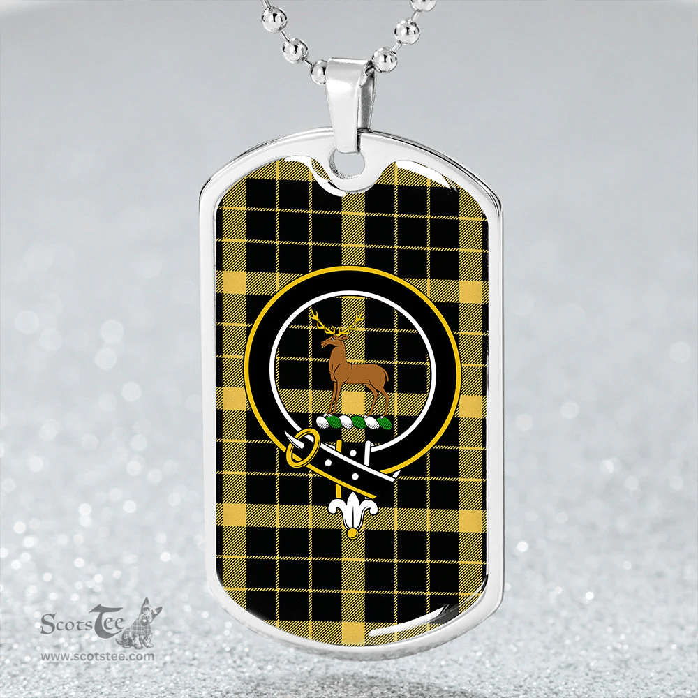 ScottishPlaid Raeburn Ancient Clan Tartan Dog Tag Necklace - Crest Classic Scottish Plaid Tartan Plaid