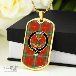 ScottishPlaid Maver Ancient Clan Tartan Dog Tag Necklace - Crest Classic Scottish Plaid Tartan Plaid