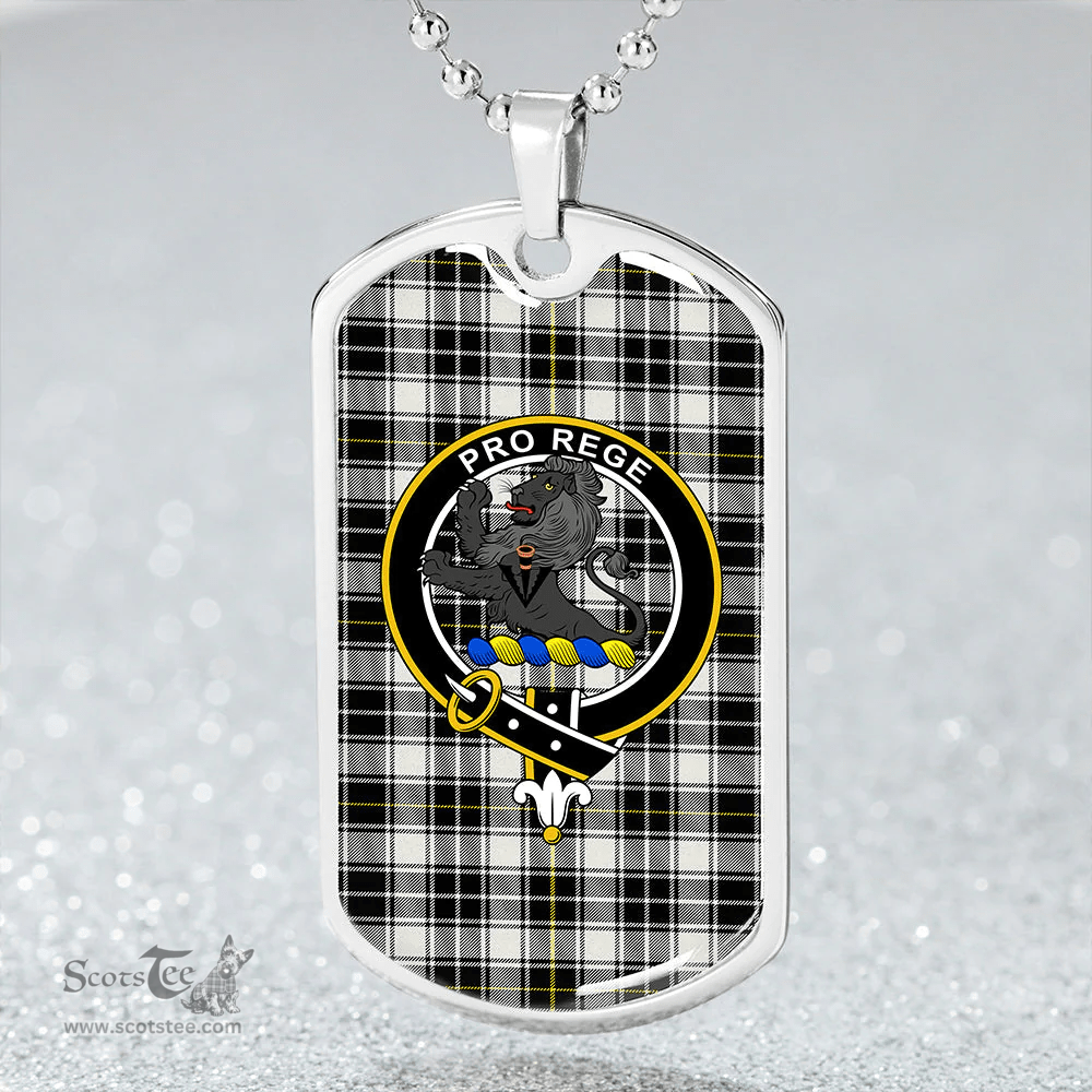ScottishPlaid MacFie of Colonsay Dress (MacPhee of Colonsay Dress) Modern Clan Tartan Dog Tag Necklace - Crest Classic Scottish Plaid Tartan Plaid