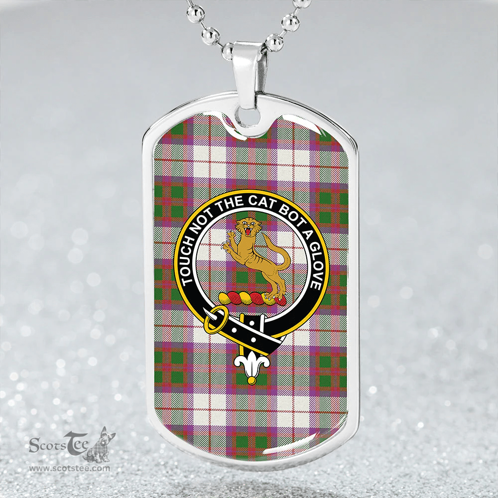 ScottishPlaid MacKintosh Artefact Ancient Clan Tartan Dog Tag Necklace - Crest Classic Scottish Plaid Tartan Plaid
