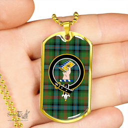 ScottishPlaid Park Ancient Clan Tartan Dog Tag Necklace - Crest Classic Scottish Plaid Tartan Plaid
