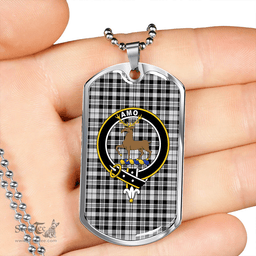 ScottishPlaid Scott (Sir Walter) Personal Clan Tartan Dog Tag Necklace - Crest Classic Scottish Plaid Tartan Plaid