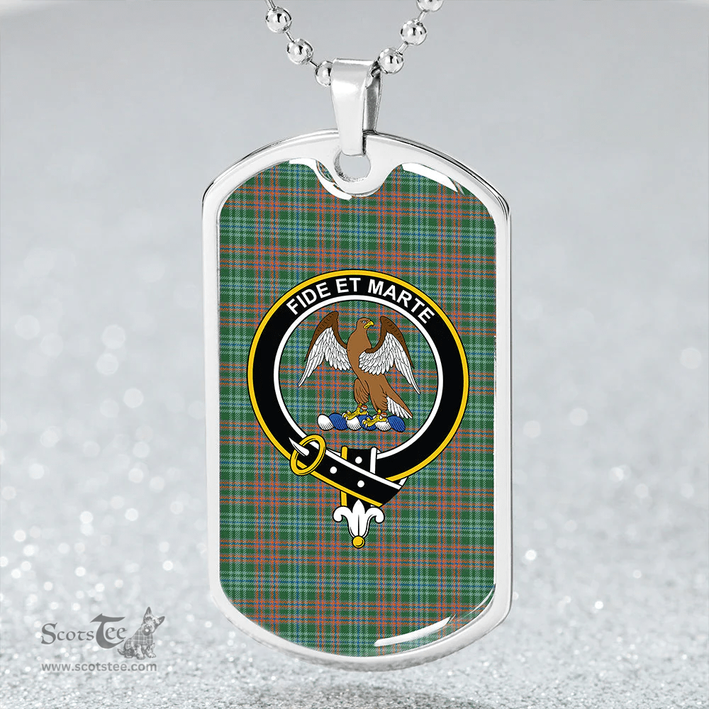 ScottishPlaid Ralston US Ancient Clan Tartan Dog Tag Necklace - Crest Classic Scottish Plaid Tartan Plaid