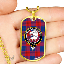 ScottishPlaid Robinson Dress (Robins Dress) Modern Clan Tartan Dog Tag Necklace - Crest Classic Scottish Plaid Tartan Plaid
