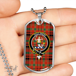 ScottishPlaid Murray Blair sample Ancient Clan Tartan Dog Tag Necklace - Crest Classic Scottish Plaid Tartan Plaid