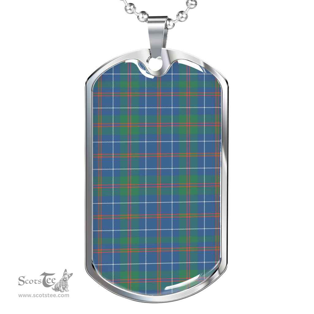 Scottish MacHardy Ancient Clan Tartan Dog Tag Necklace - Classic Scottish Plaid Tartan Plaid