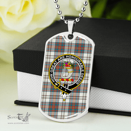 ScottishPlaid Walker Dress Ancient Clan Tartan Dog Tag Necklace - Crest Classic Scottish Plaid Tartan Plaid