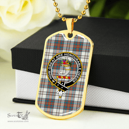 ScottishPlaid Walker Dress Ancient Clan Tartan Dog Tag Necklace - Crest Classic Scottish Plaid Tartan Plaid