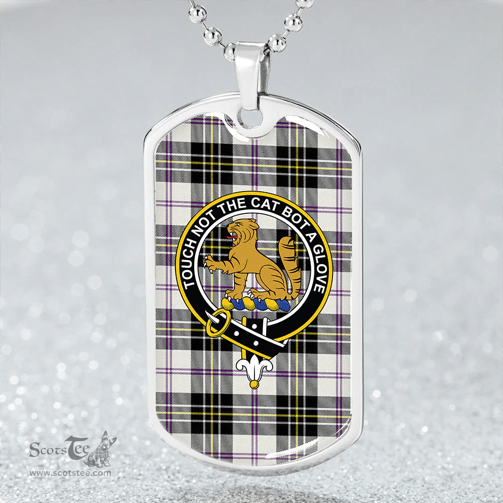 ScottishPlaid MacPherson Dress Modern Clan Tartan Dog Tag Necklace - Crest Classic Scottish Plaid Tartan Plaid