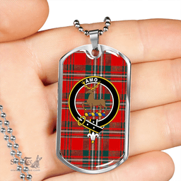 ScottishPlaid Scott Modern Clan Tartan Dog Tag Necklace - Crest Classic Scottish Plaid Tartan Plaid