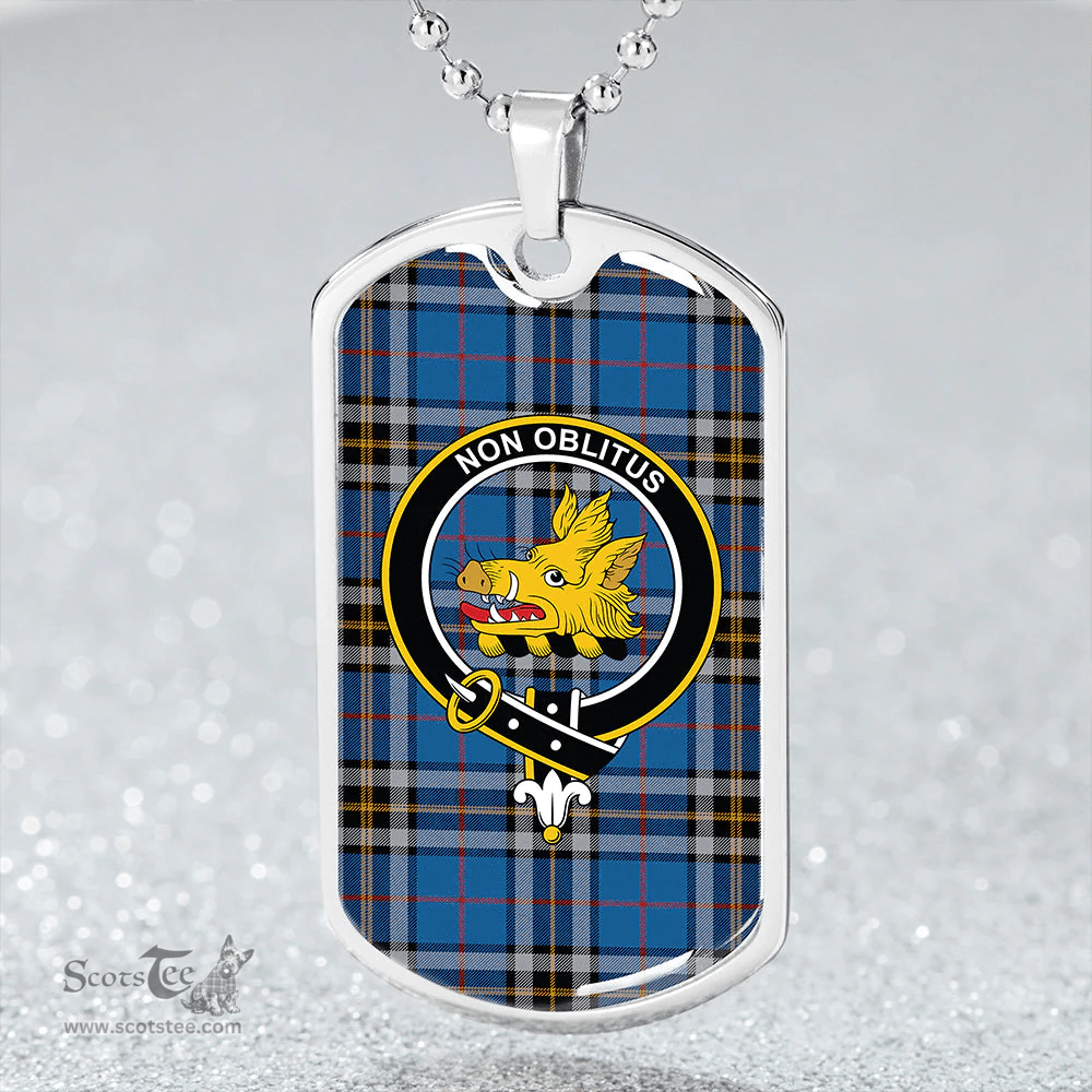 ScottishPlaid MacTavish Dress Modern Clan Tartan Dog Tag Necklace - Crest Classic Scottish Plaid Tartan Plaid