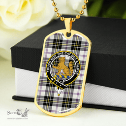 ScottishPlaid MacPherson Dress Modern Clan Tartan Dog Tag Necklace - Crest Classic Scottish Plaid Tartan Plaid