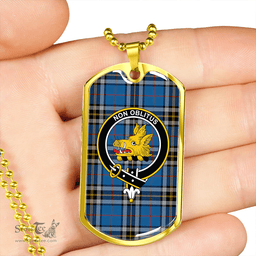 ScottishPlaid MacTavish Dress Modern Clan Tartan Dog Tag Necklace - Crest Classic Scottish Plaid Tartan Plaid