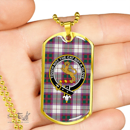 ScottishPlaid MacKintosh Artefact Modern Clan Tartan Dog Tag Necklace - Crest Classic Scottish Plaid Tartan Plaid