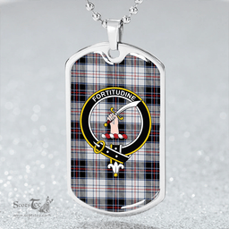 ScottishPlaid Scott MacRae Modern Clan Tartan Dog Tag Necklace - Crest Classic Scottish Plaid Tartan Plaid