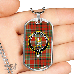 ScottishPlaid Stewart of Galloway Ancient Clan Tartan Dog Tag Necklace - Crest Classic Scottish Plaid Tartan Plaid