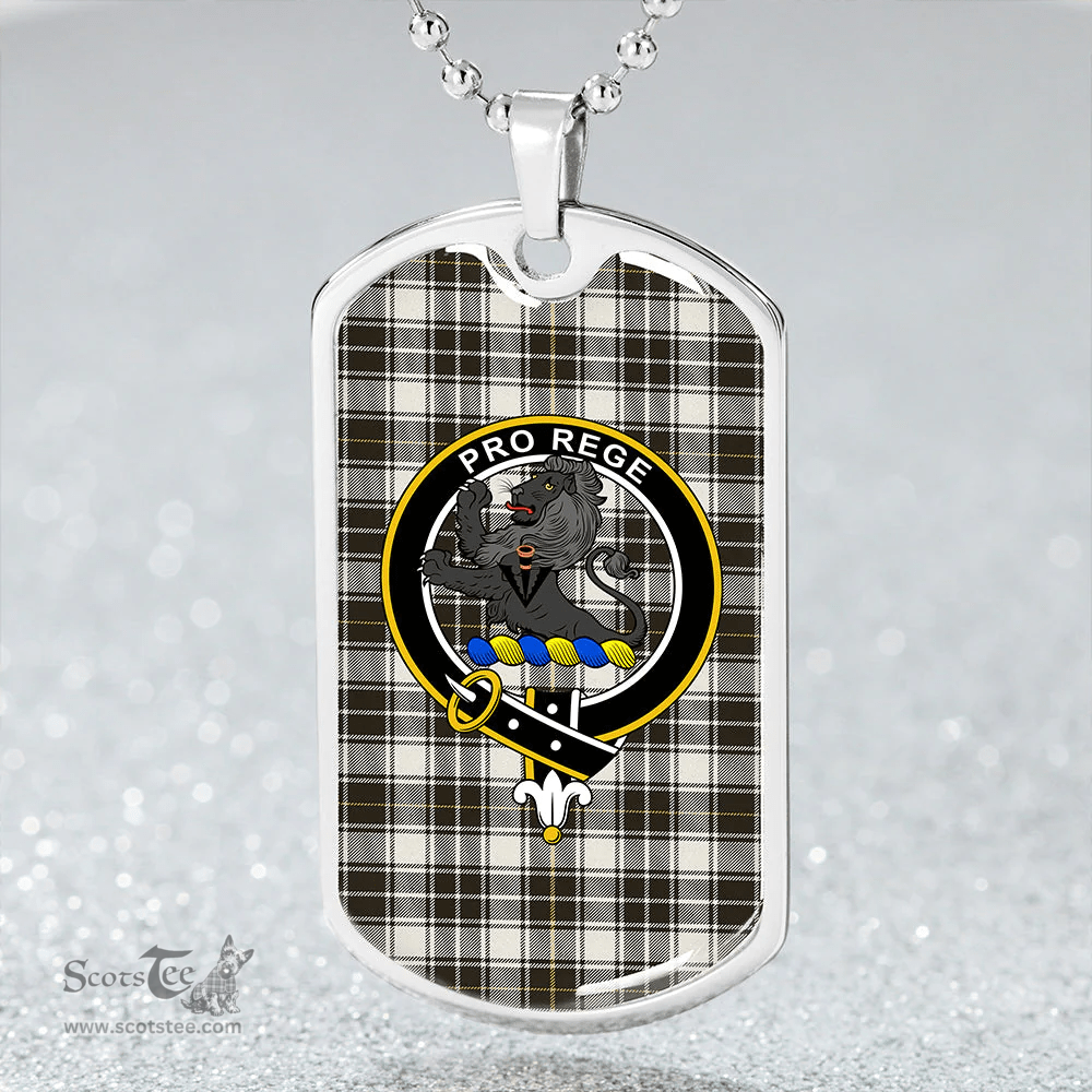 ScottishPlaid MacFie of Colonsay Dress (MacPhee of Colonsay Dress) Weathered Clan Tartan Dog Tag Necklace - Crest Classic Scottish Plaid Tartan Plaid