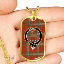 ScottishPlaid Scott Ancient Clan Tartan Dog Tag Necklace - Crest Classic Scottish Plaid Tartan Plaid