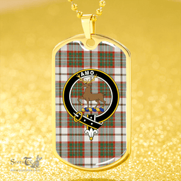 ScottishPlaid Scott Dress Anceint Clan Tartan Dog Tag Necklace - Crest Classic Scottish Plaid Tartan Plaid
