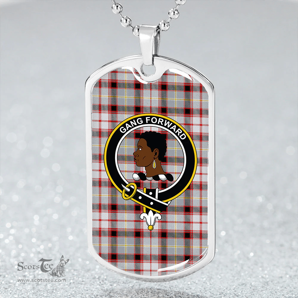 ScottishPlaid Stirling and Bannockburn Dress Modern Clan Tartan Dog Tag Necklace - Crest Classic Scottish Plaid Tartan Plaid