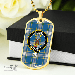 ScottishPlaid Maver Dress Ancient Clan Tartan Dog Tag Necklace - Crest Classic Scottish Plaid Tartan Plaid