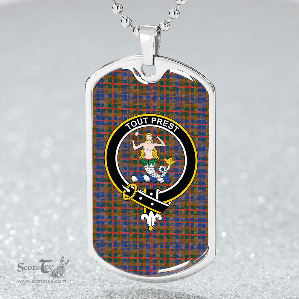ScottishPlaid Murray Bed Cover Modern Clan Tartan Dog Tag Necklace - Crest Classic Scottish Plaid Tartan Plaid