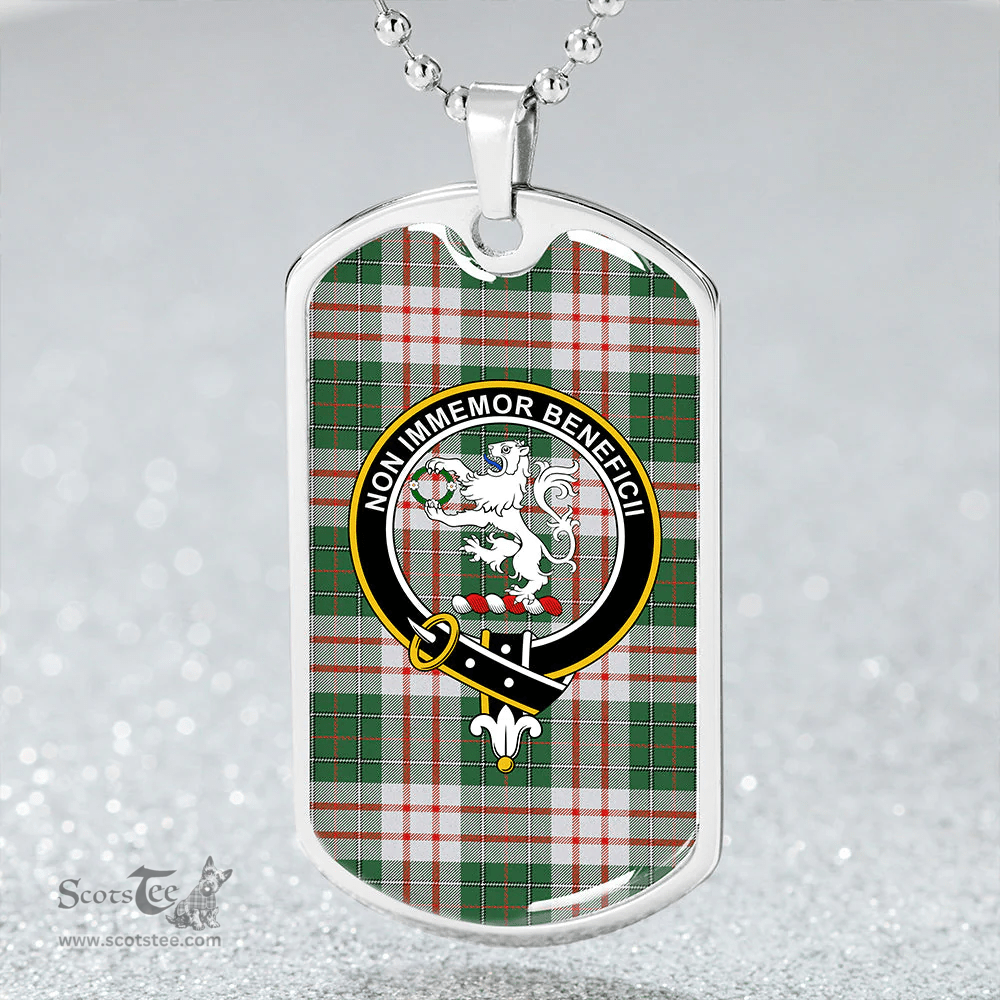 ScottishPlaid MacDiarmid Dress Modern Clan Tartan Dog Tag Necklace - Crest Classic Scottish Plaid Tartan Plaid