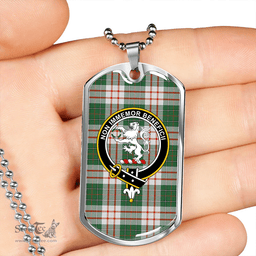 ScottishPlaid MacDiarmid Dress Modern Clan Tartan Dog Tag Necklace - Crest Classic Scottish Plaid Tartan Plaid