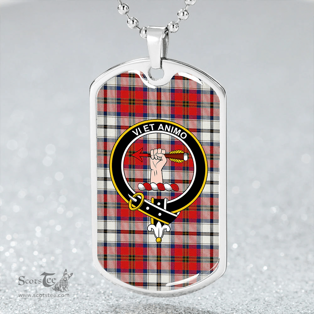 ScottishPlaid MacCulloch 1746 Dress Modern Clan Tartan Dog Tag Necklace - Crest Classic Scottish Plaid Tartan Plaid
