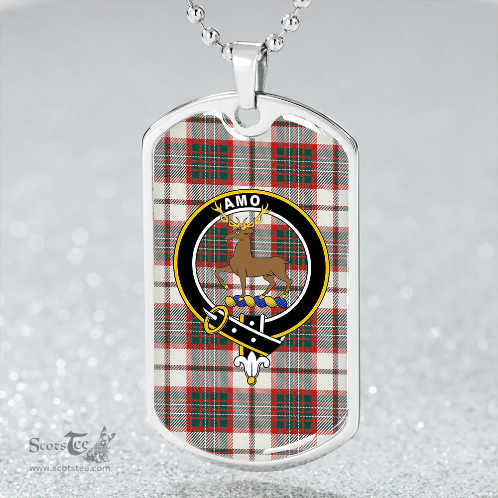 ScottishPlaid Scott Dress Modern Clan Tartan Dog Tag Necklace - Crest Classic Scottish Plaid Tartan Plaid