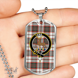 ScottishPlaid Scott Dress Modern Clan Tartan Dog Tag Necklace - Crest Classic Scottish Plaid Tartan Plaid