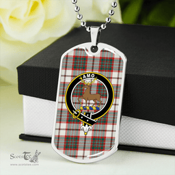 ScottishPlaid Scott Dress Modern Clan Tartan Dog Tag Necklace - Crest Classic Scottish Plaid Tartan Plaid